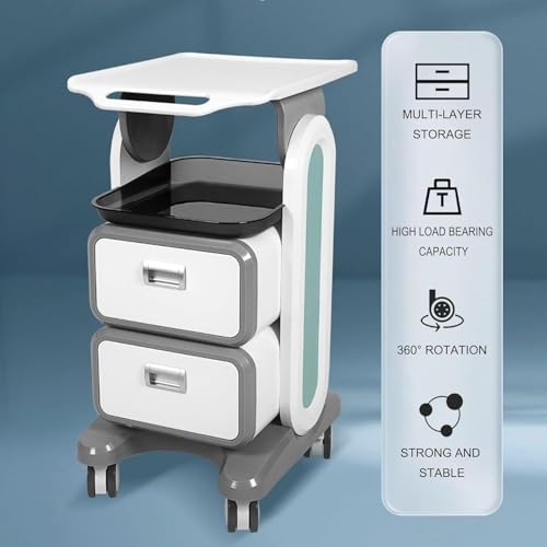 Carrello con ruote e cassetti per studio dentistico, carrello medico, forniture estetiche e strumenti da laboratorio