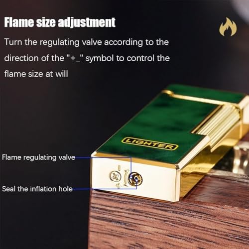 Encendedor recargable de butano metálico portátil miniatura 5
