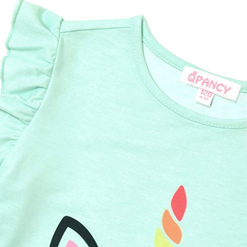 QPANCY Matching Girls & Dolls Pajamas Unicorn Pj Sets Summer Cotton Sleepwear …3