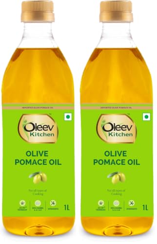 Image of Oleev, Olive Pomace Oil, Pet, 1L (Pack of 2)