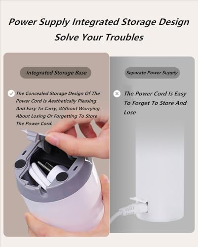 Tetera Eléctrica Plegable Portátil de 350 ml Blanco miniatura 5