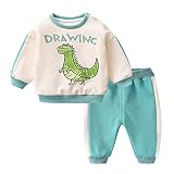 Kinder Baby Jungs Outfits Set Kinder Kleinkind Kind Kleinkind Baby Jungen Mädchen Langarm Niedlichen Cartoon Brief Sweatshirt Pullover Tops Patchwork Hosen Hosen Outfit Schiedsrichter Trikot Kinder