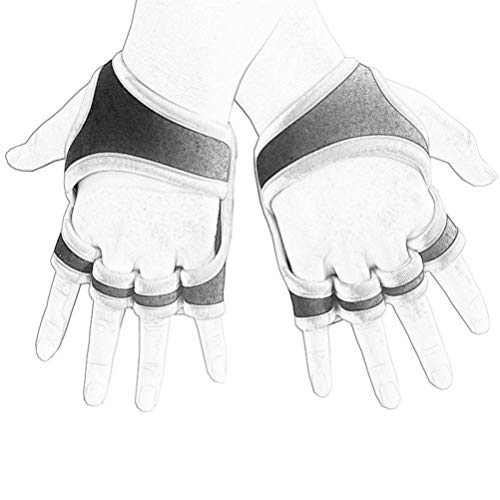 BESPORTBLE 1 par de luvas de levantamento de peso respiráveis luvas de treino luvas de silicone sem