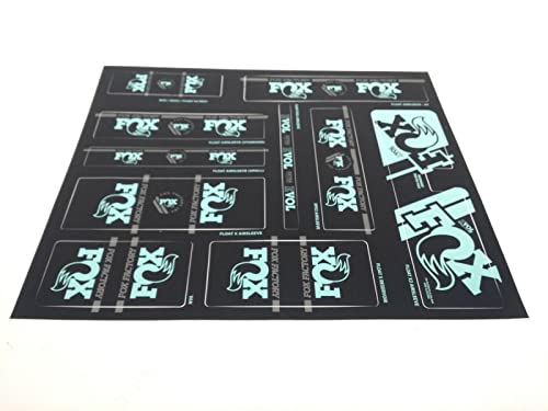 Kit stickers FOX Heritage vert menthe pour rénover vos suspensions VTT - 4