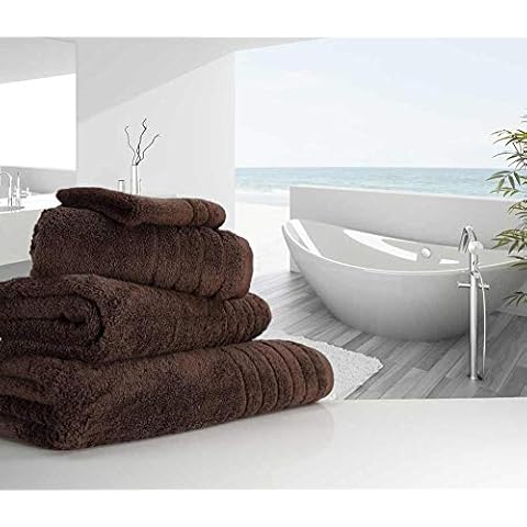 Luxury linenHall 650gsm Plain Chocolate Brown Hand Towel (SEE SIZE OPTIONS) Cover