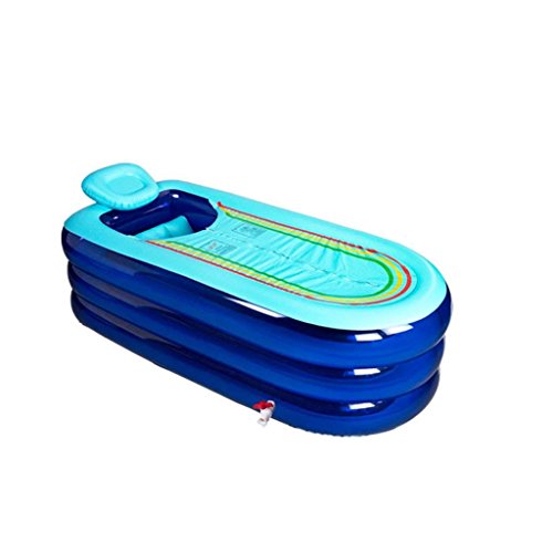 Baignoire gonflable allongée adulte GZ pliante en plastique bleu