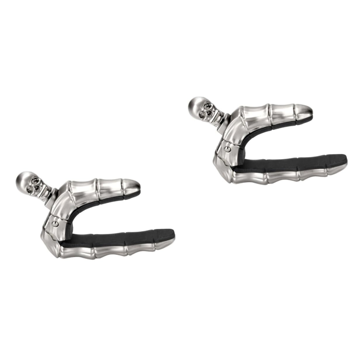 YARNOW 2 Piezas Capo de Guitarra Acústica de Calavera Clip para Ukelele y Clásica Resistente y Elegante Protección Antigolpes Color Plateado