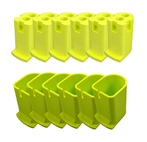 For Ryobi 18V Cordless -Tool & Battery Mounts Hangers Holders Brackets - 12 Pack - 6 Tool + 6 Battery Mounts