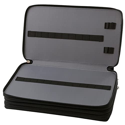 Image of Colored Pencil Case - 300 Slots Pencil Holder with Zipper Closure PU Leather Large Capacity Pencil Case for Watercolor Pens or Markers, Pencil Case Organizer for Artist