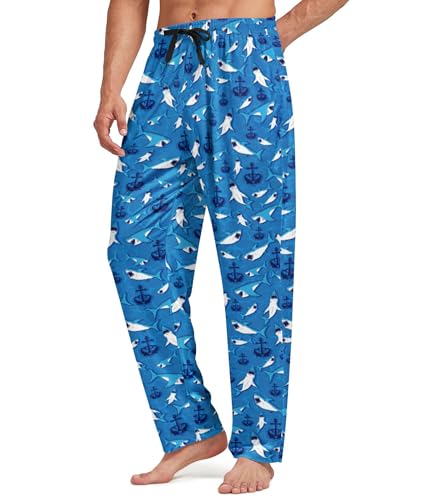Mens Pajama Pants Sleep Lounge Pants Pajamas with Pockets Pajama Bottoms3