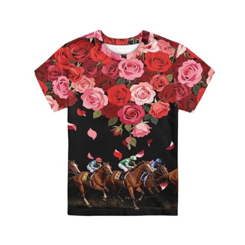 Image of Kids Graphic T-Shirt Boys Girls Novelty Tees Top Short Sleeve Shirts Summer Blouses 3-16
