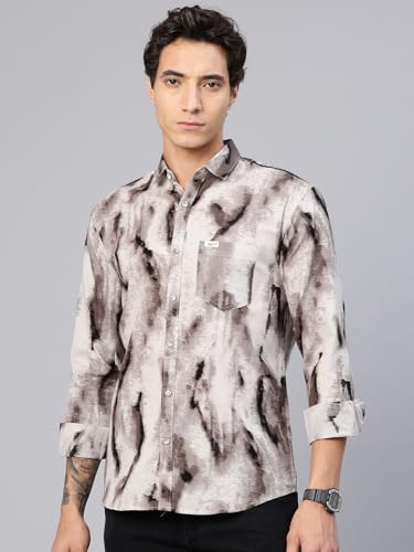 Image of Majestic Man Stylish Abstract Print Casual Shirt - Pure Cotton| Full Sleeve | Trendy & Comfortable