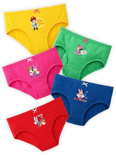 Image of BODYCARE KIDS Girls Cartoon Printed Panty Pack of 5 (Color & Print May Vary)
