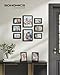 SONGMICS Picture Frames, Collage Picture Frames Set of 10, Two 8x10, Four 5x7, Four 4x6, Photo Frame for Wall Gallery Decor, Table Display, Glass, Ink Black URPF10B