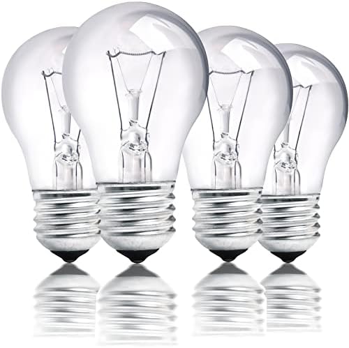 MEQIQTEK Oven Light Bulbs 40W - Refrigerator Light Bulb - E26 Appliance Light Bulb - Replacement Light Bulbs for Range Hood Stove Microwave Oven Replacement Parts