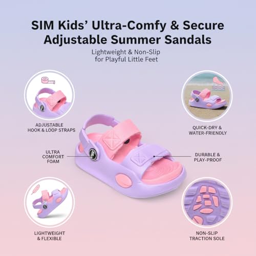 Image of GIMME ! Summer Comfort Unisex Sports Sandals, Navy and Royal Blue, Adjustable Straps, Non-Slip Footbed, Beach Walking Casual Wear 7100