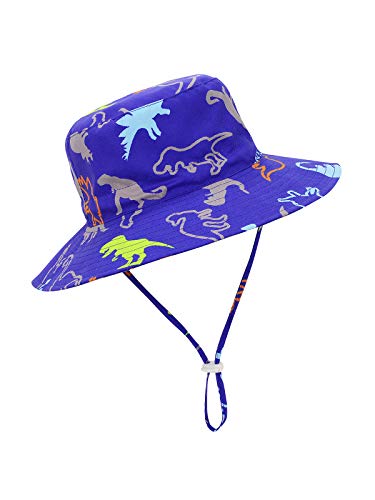 Image of Baby Sun Hat UPF 50+ Sun Protective Toddler Bucket Hat Summer Kids Beach Hats Wide Brim Outdoor Play Hat for Boys Girls