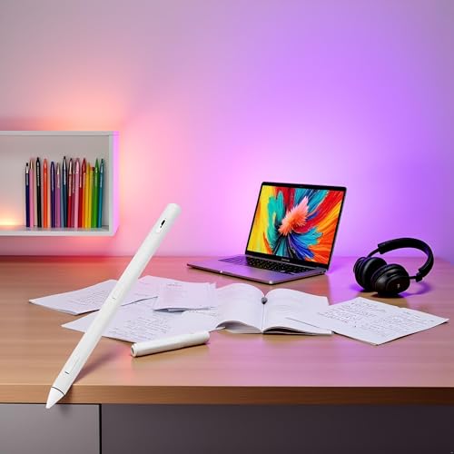 White Smartphone Pen Tablet Pen High Sensitivity Non-Scratching Fine Tip Capacitive Touch Screen Stylus Ball Pen for iPad Drawing Pen Ball Pen，Accessories，Stylus Pens - Thumbnail 4