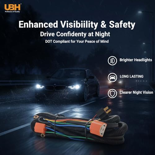 Image of Car Dual Head lamp Relay waring harness 12 V / 400 W (Only H4)