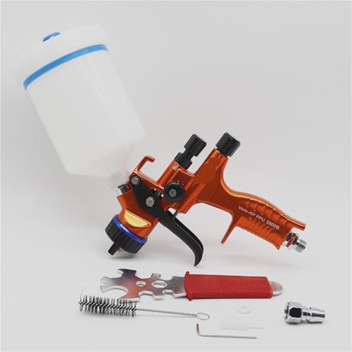 AKDDNZX Aerógrafo de 1,3 mm con regulador de Aire y Filtro de Aire, a Base de Agua, Profesional(Blue)