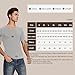 BAMBOO COOL Men's Undershirts V Neck, Slim Fit Moisture Wicking White T Shirts for Men, Breathable Soft Stretch Tees 3 Pack