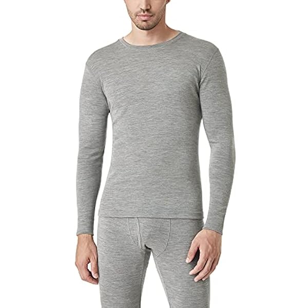 LAPASA Maglia Termica 100% Lana Merino Uomo Canottiera Tecnica Trekking Sport Hiking Strato Base Calore M29 M67