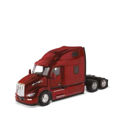 For Caterpillar For Peterbilt 579 Ultraloft Red Tractor 2021 Version 1/32 Diecast Truck Pre-Built Model #TOP14