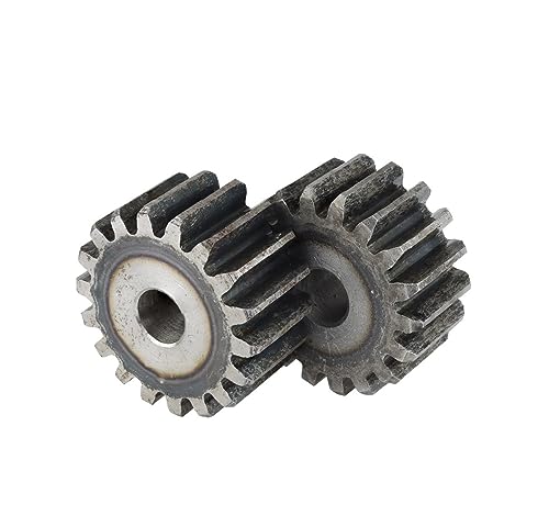 Bevel Gear Pinion Hardware Mechanical 1pcs Flat Gear 2M16T/17T/18T/19T Low Carbon Steel Teeth Thickness 20 Mm Metal Gear Teeth Pitch 6.28 Mm Bore Size 10mm(2M-19T)
