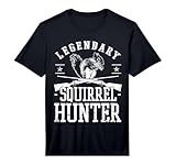 Mens Squirrel Hunter Riffle Shotgun Hunting Wildlife Performance T-Shirt
