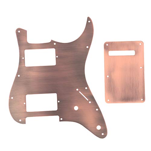 Pickguard de guitare pour guitares Cuivre HH Pickguard & Back Plate Tremolo Cavity Cover pour ST Guitar couverture… - Les Beatles, Paul McCartney, John Lennon, RIngo Starr, George Harrison Pickguard de guitare pour guitares Cuivre HH Pickguard & Back Plate Tremolo Cavity Cover pour ST Guitar couverture…