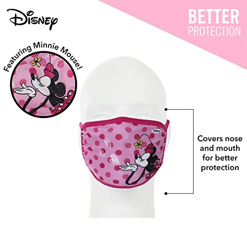 Concept One Disney Minnie Mouse Pink Polka Dots Kids Face Mask, Multi #TOP2