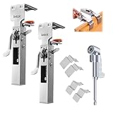 2 Pack Drawer Front Installation Clamps，Quick-Install Drawer Mounting Clips，Cabinet Installation Tool For Woodworking Cabinet Drawer Fronts Clamps, Adjustable Width 21 Mm - 50 Mm, With Batch Corners