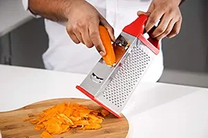Delcasa DC1660 4-Sided Box Cheese Grater, Stainless Steel