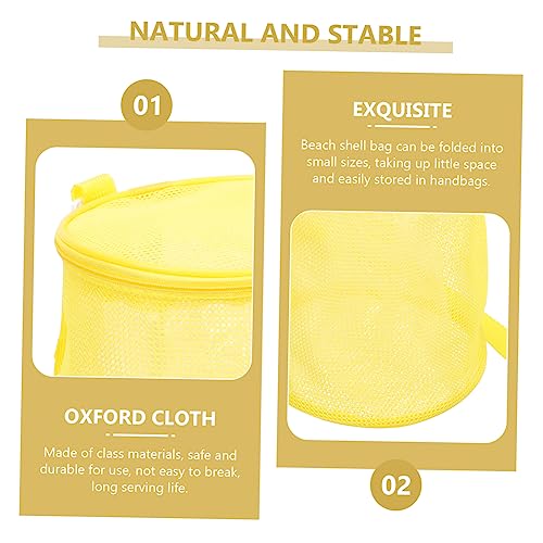 Amosfun 5 Peças Balde De Praia Itens Essenciais De Praia Coletando Sacos De Armazenamento De Quebra-