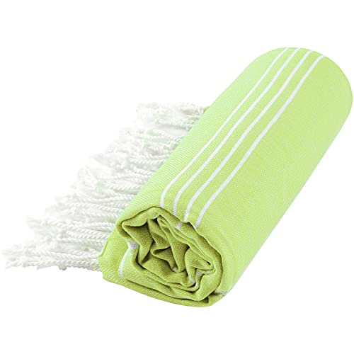 Cacala Pure Series Lightweight 100% Turkish Cotton Super Soft Peshtemal Luxury Bath Towel, Oversized Quick Dry Shower Towels Bathroom, Beach, Gym, Sports, Yoga, Pool, Spa (37 X 70), Pistachio #TOP5
