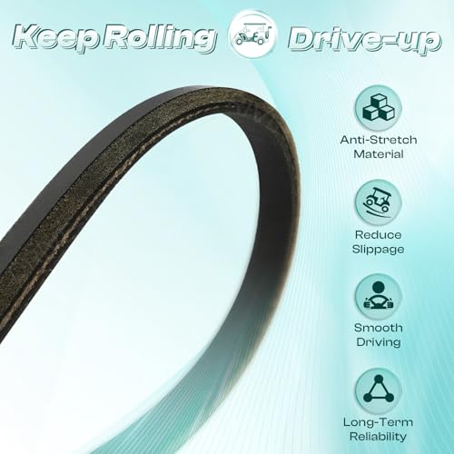 Image of DRIVE UP 1016203 101916701 Starter Generator and Drive Belt Kit for Club Car DS Precedent Golf Cart