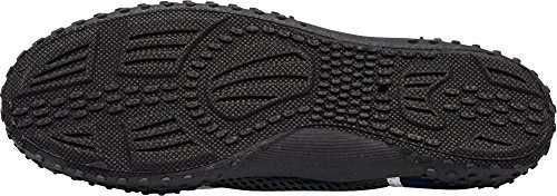 Norty - Young Mens Skeletoe Aqua Water Shoes For Pool Beach, Surf, Snorkeling, Exercise Slip On Sock, Navy, White 40207-9B(M) Us #TOP3