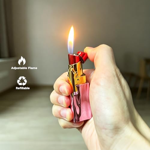 2 Pack Encendedor Antorcha Diseño Labial Recargable miniatura 3