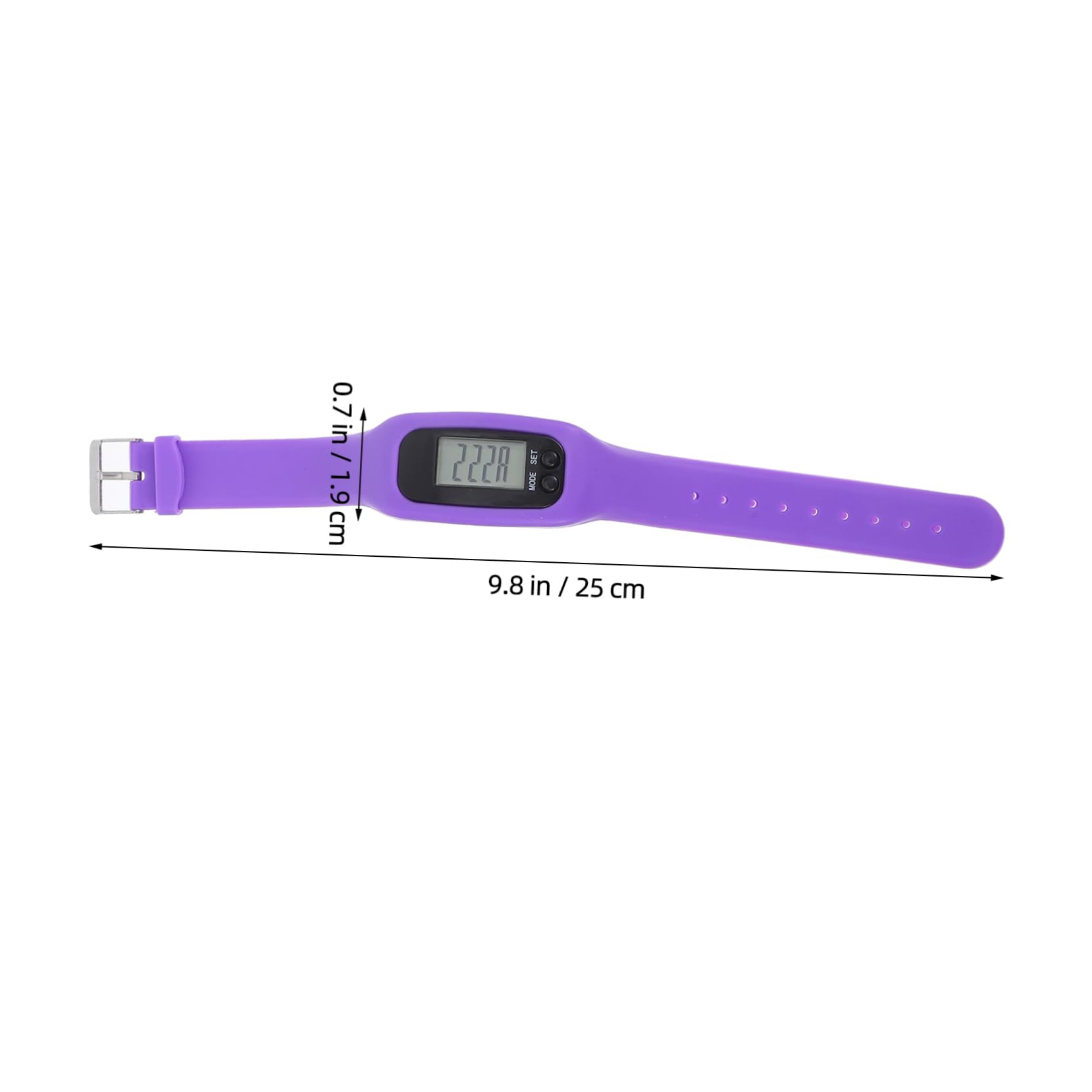 HONMEET LED Pedometer Bracelet Sports Watch with Calorie Monitor Stylish Purple Electronic Timepiece for All Ages Real Activity Tracking and Casual Wear Functionality