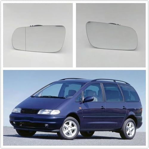 Espejo calefactable VW Sharan recambio de cristal para ala de puerta 4