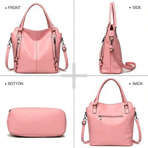 Image of 2E-youth Purses for Women Large Tote Women's Handbag Set Faux Leather Hobo Crossbody Bag 4pcs