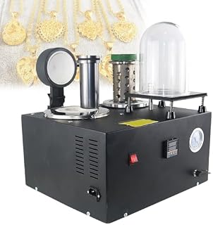 High-Temperature Vacuum Casting Machine 1100°C with Digital Display for Jewelry Making & Metalworking - Perfect for Precious Metals Refinement