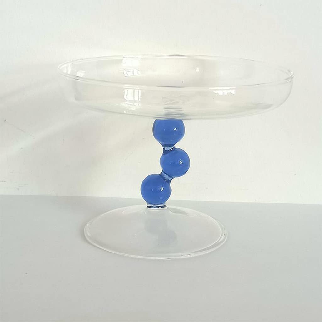 Zkbszn Glass,Art Medieval Trays Model Room Soft Decor Dressing Table Jewelry Fruit Tray Decoration Glass Tray Jewelry