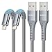 Produktbild iPhone Ladekabel Lightning Kabel [1M+1M] MFi Zertifiziert Schnellladekabel iPhone Fast Lightning auf USB iPhone Kabel USB Ladekabel für iPhone 13 12 11 Pro XS Max XR X 8 Plus 7 Plus 6 Plus 5s SE