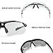 ROCKBROS Pickleball Photochromic Glasses Cycling Glasses with Removable Elasctic & Temple Band Sunglasses Fit for Men Women