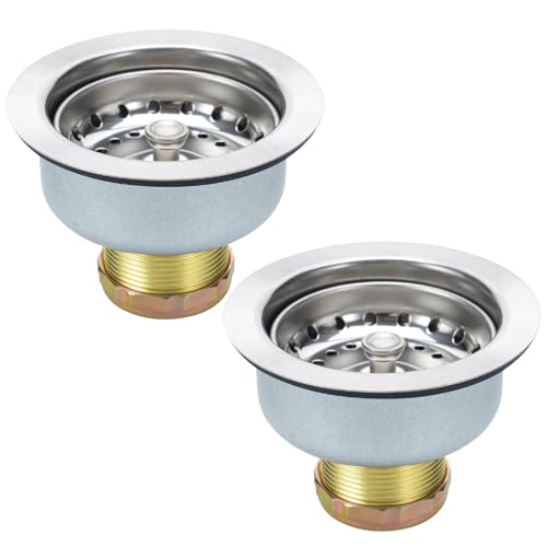 Colador para desagüe de fregadero de acero inoxidable 3.5 pulg