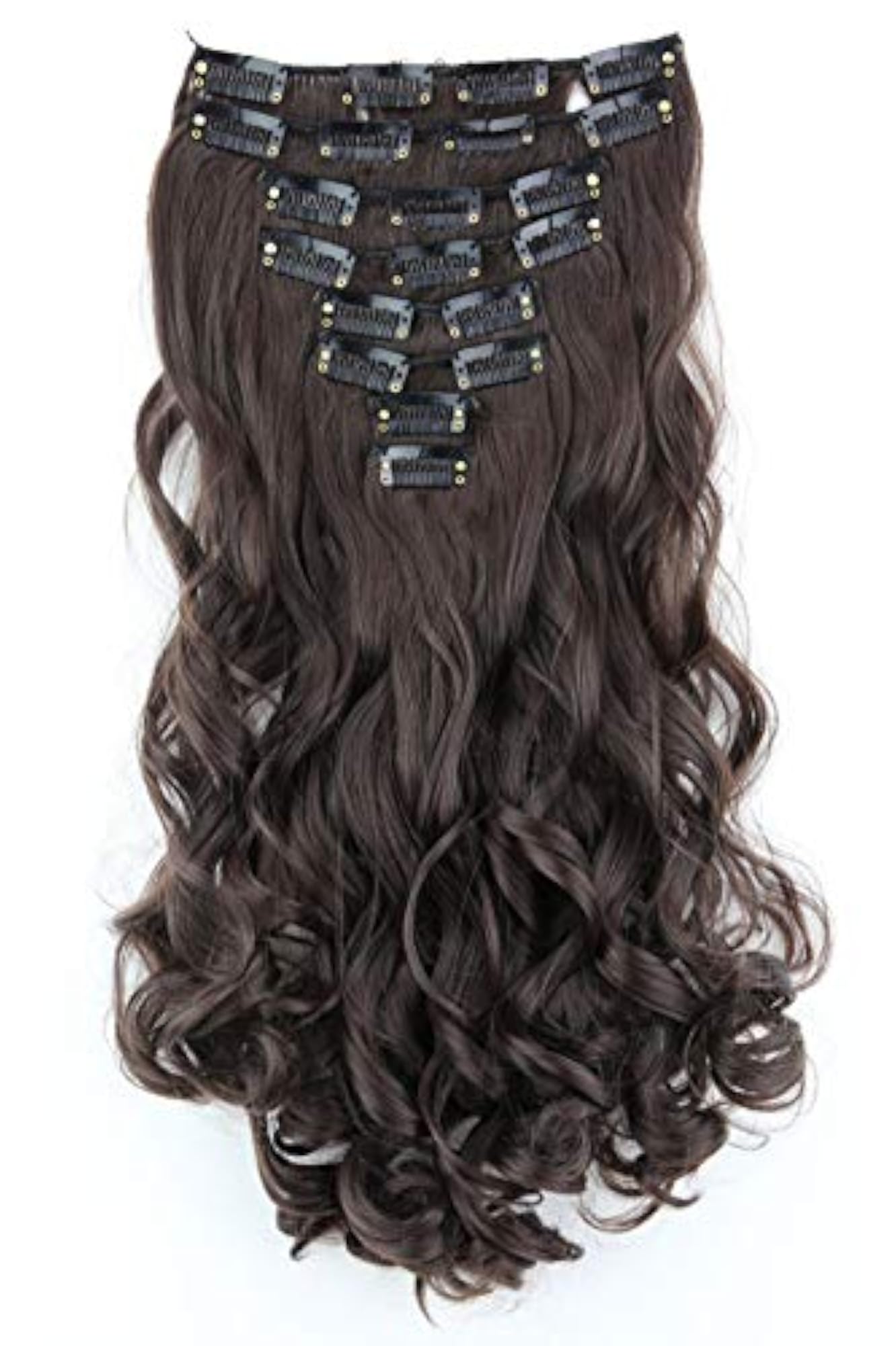 20 Inch Clip In Hair Extensions, 8 Pcs Set