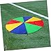 WOONEKY 2M Rainbow Parachutes for Diameter Equipment for Preschool Learning Activities Team Game for S Gymnastic Cooperative Play