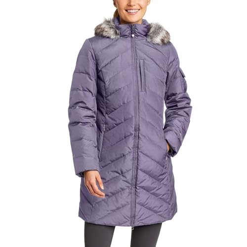 Eddie Bauer Womens Crystal Ridge Down Parka, Dusty Lilac, Medium