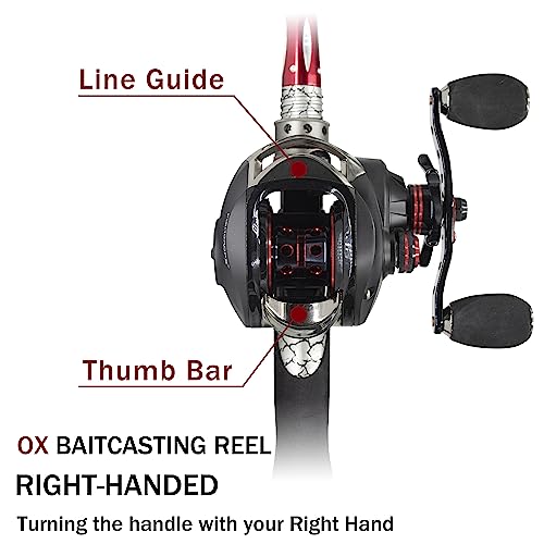 Carretilhas de pesca Fishdrops, relação de transmissão 7.0:1 Carretilha de isca de baixo perfil ultr